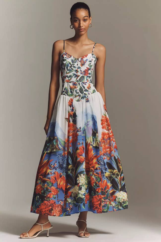 princess polly baby blue dress BHLDN Lace Halter Ruffle Peekaboo Maxi Dress at MarketFair Shoppes in  Princeton, NJ