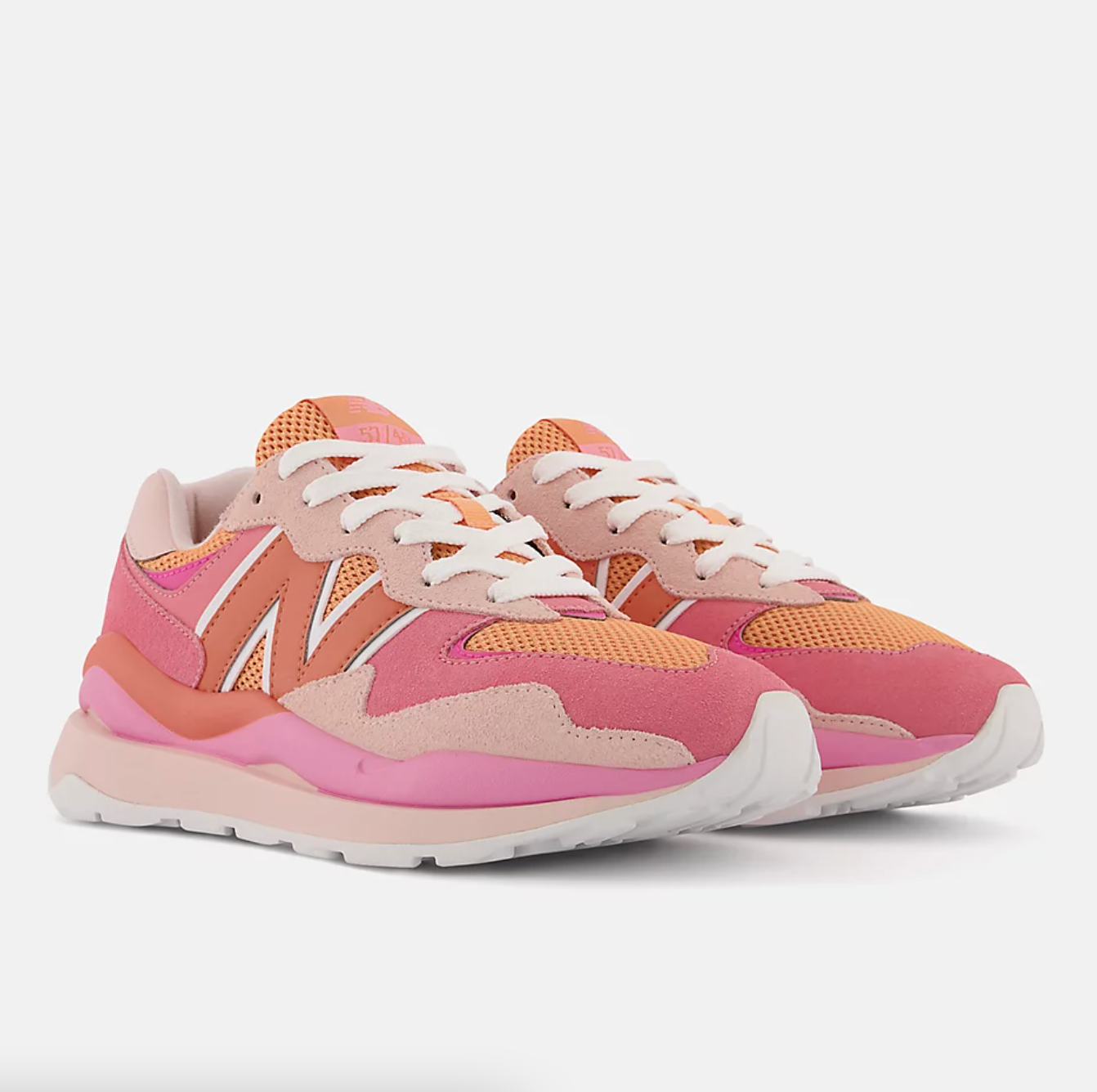 pink and orange sneakers
