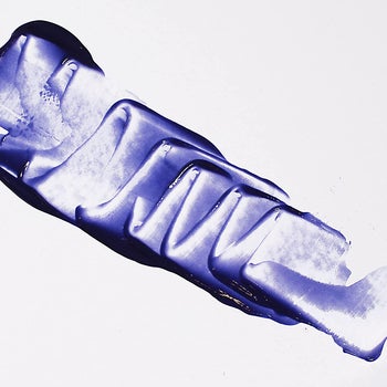 a swatch of blue hair toner