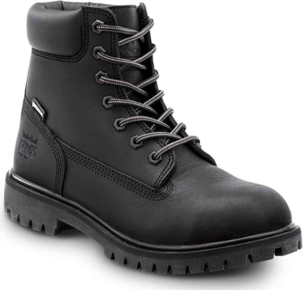 Image of black work boot