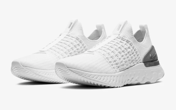 The knit sneakers in white