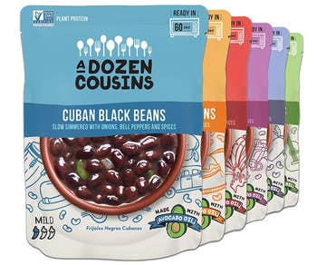Packs of beans in a variety of flavors 
