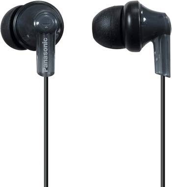 the black earbuds