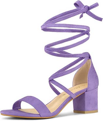 the heels in purple