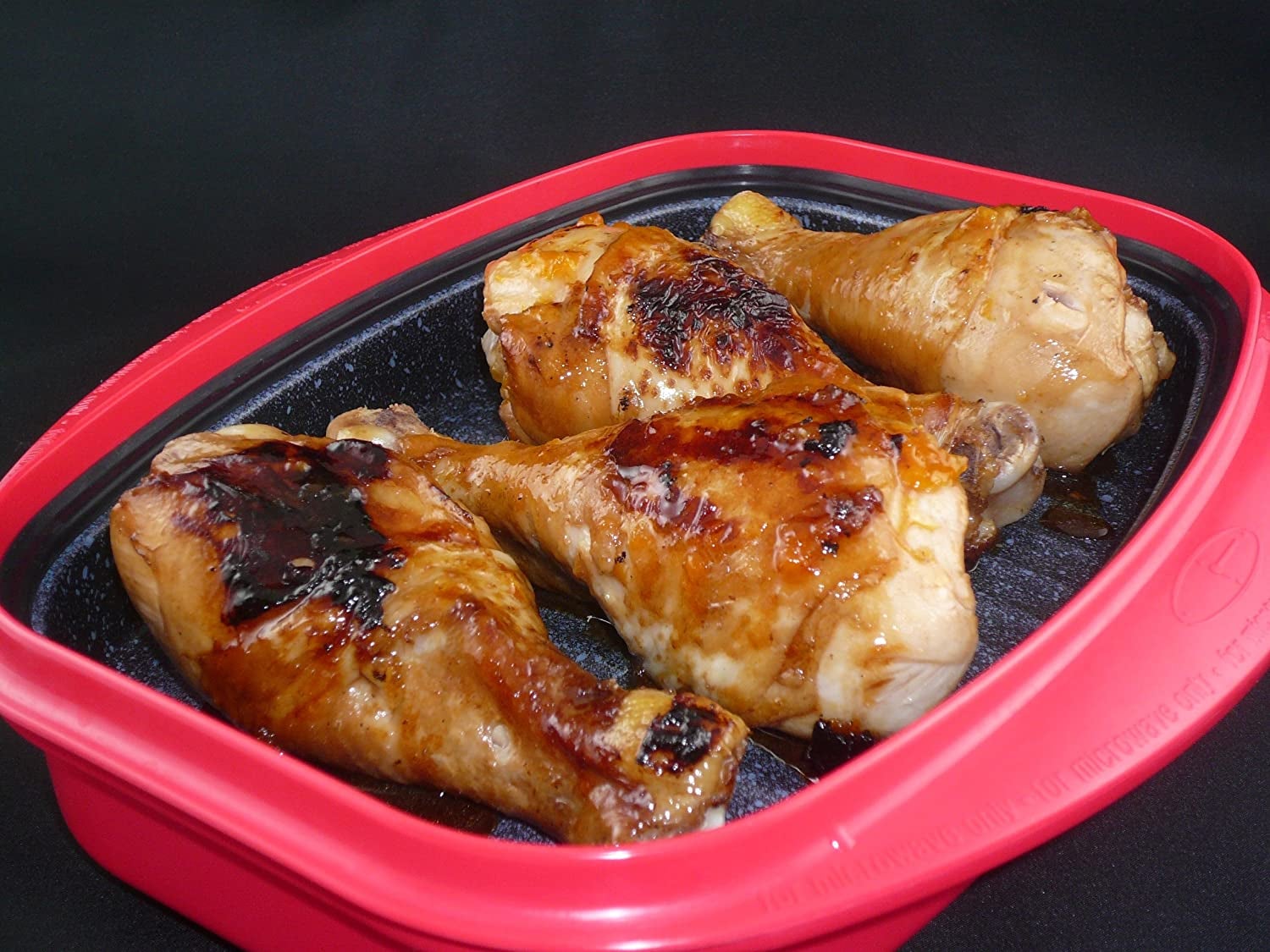 chicken on the microwave grill pan
