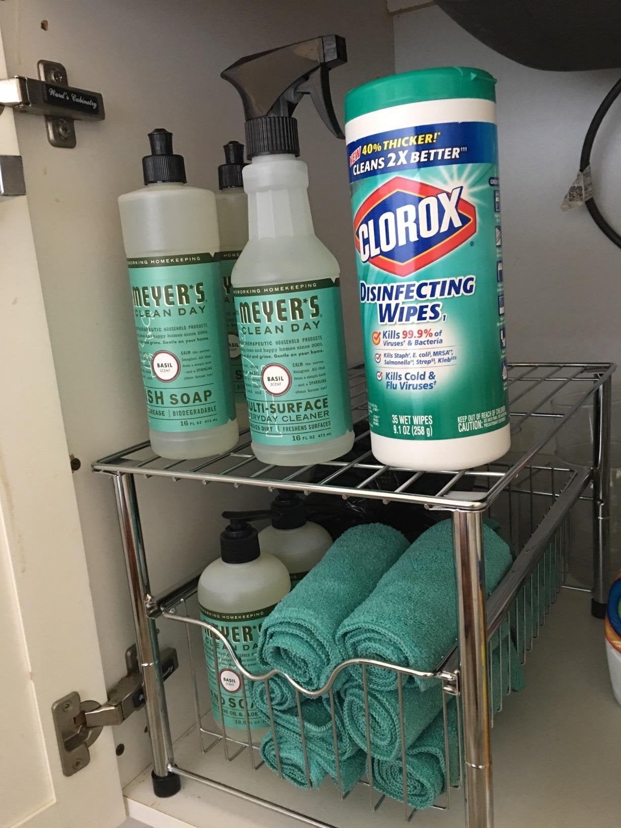 Under Sink Caddy Organizer Keep Your Items Neat and Tidy 