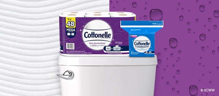 Toilet paper & flushable wipes