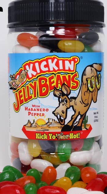 A jar of jelly beans 
