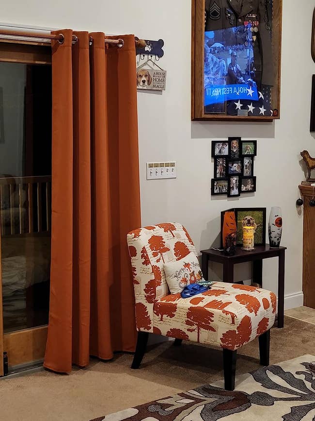 Reviewer photo of the blackout curtains
