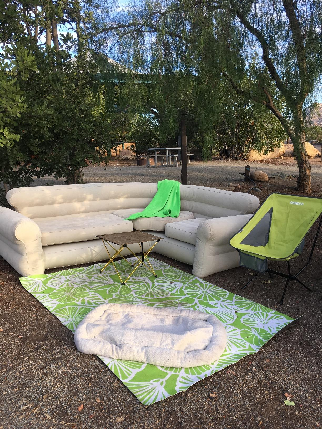 blow up sofas for camping