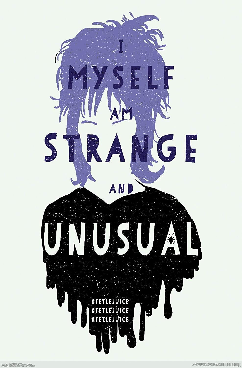 Beetlejuice print of Lydia silhouette