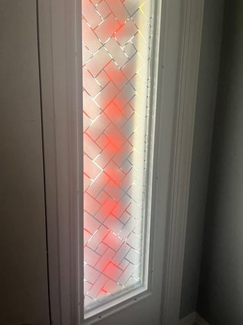 A window covered with the clings/