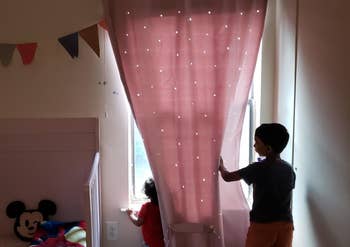 Reviewer's curtains are shown
