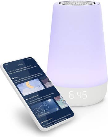The night light and smart phone