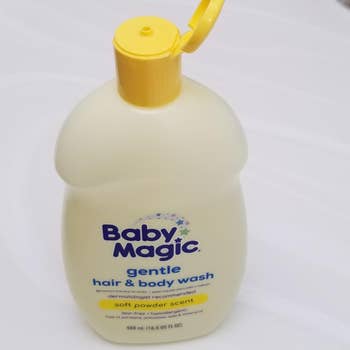 reviewer's photo of the baby soap