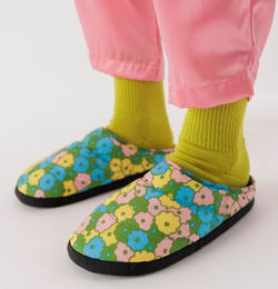 the colorful floral bloom slippers