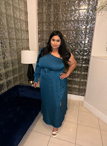 another reviewer in navy blue