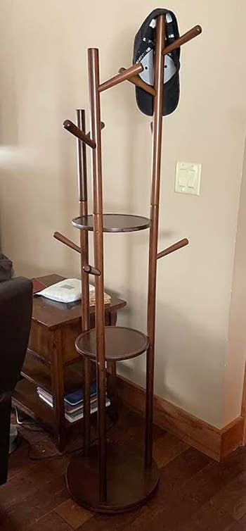 Reviewer image of brown coat stand