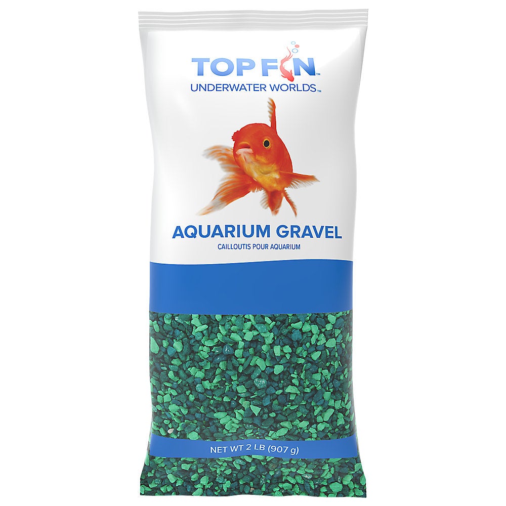 green aquarium gravel
