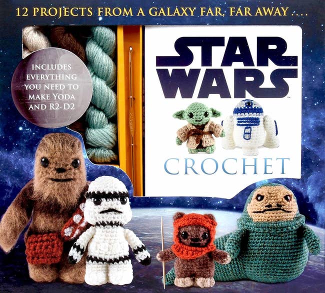 the kit with crocheted Star Wars characters on the box