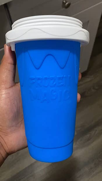 The small cup shaped slushie maker 