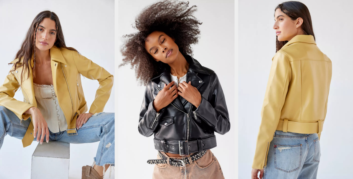 34 Best Faux Leather Jackets That Always Look Real Good