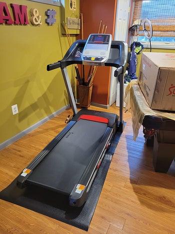 reviewer photo of treadmill