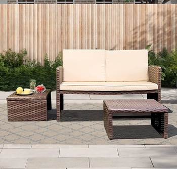 outdoor patio set on patio