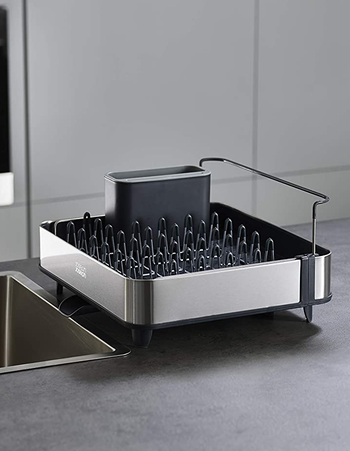 the dish rack when it's empty and not extended