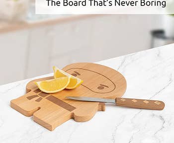 the ninja cutting board on a counter top