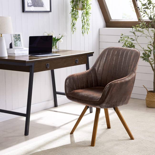 Desk chair modern no wheels discount