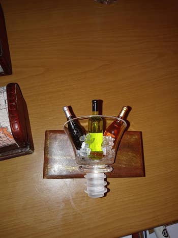 reviewer image of the wine bucket wine stopper
