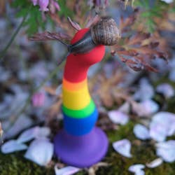 Rainbow Freedom dildo with snail