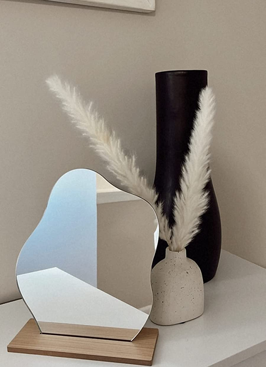 the mirror on a reviewer's dresser