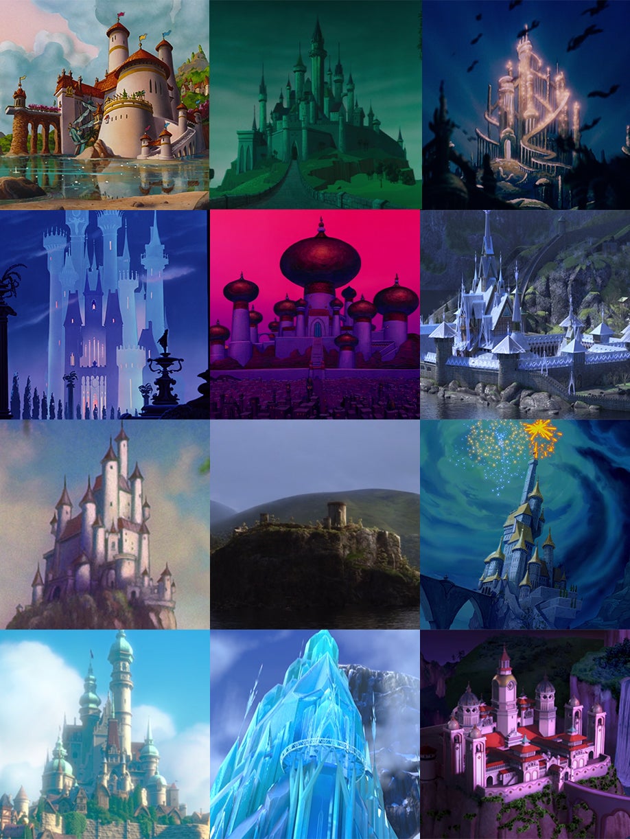 All disney best sale princess castles