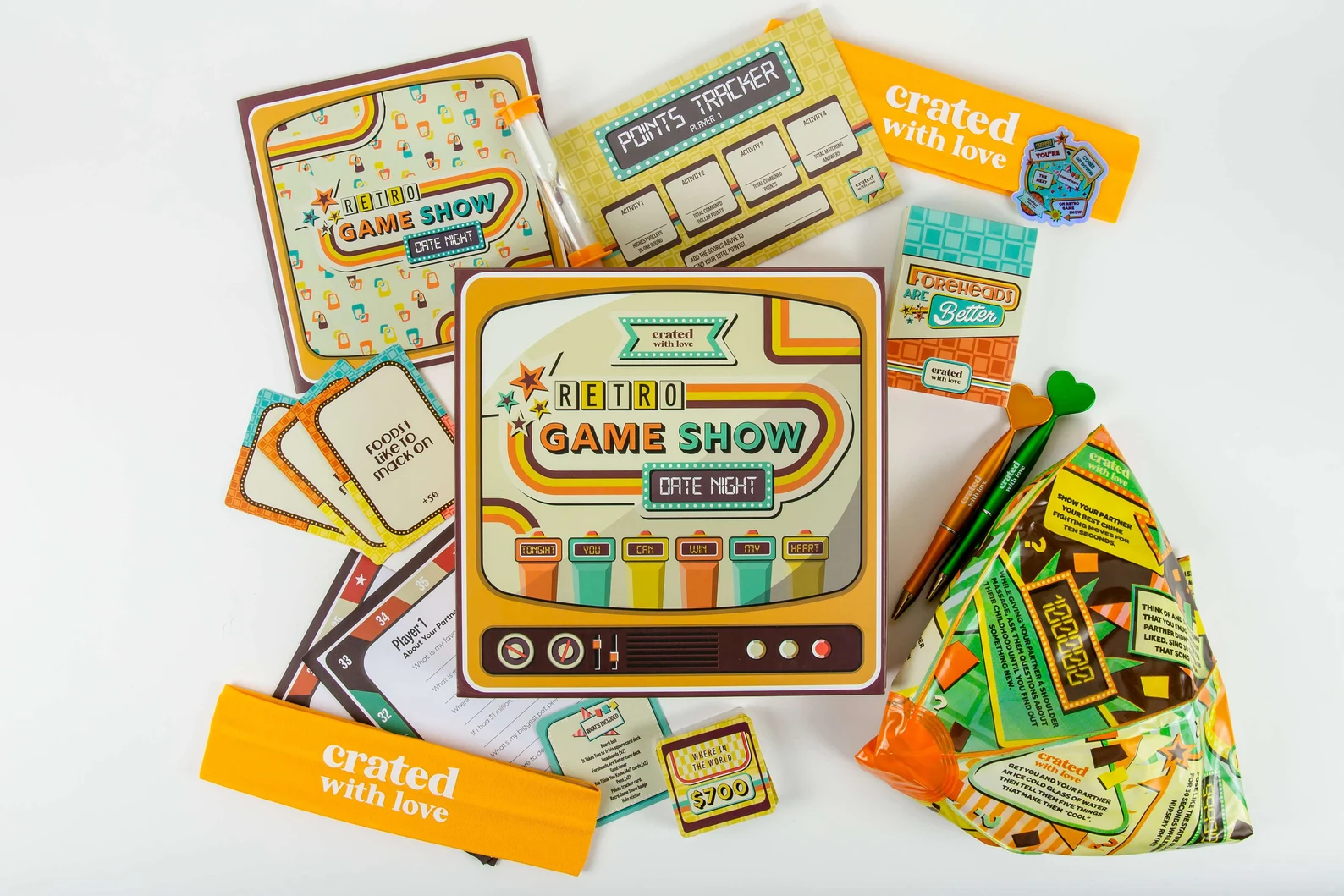 contents of game show box