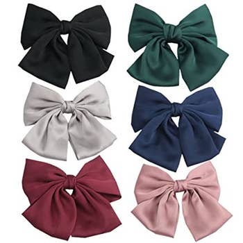 black green gray blue red and pink bows
