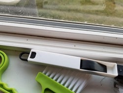 Reviewer after pic of their clean windowsill