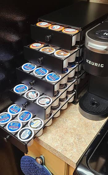 the same reviewer's after showing everything organized in the K-Cup holder