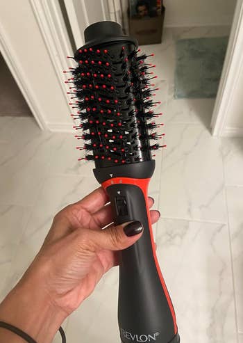 roller brush-shaped hair dryer 