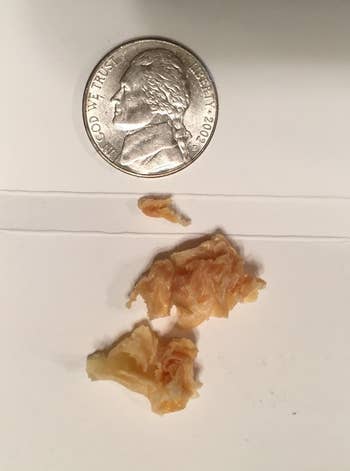Social media trends Viral content Trending hashtags Social media updates Trending memes and videos another reviewer image of a nickel next to two gobs of earwax they removed with the bottle
