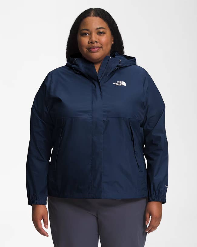 A model wearing the jacket