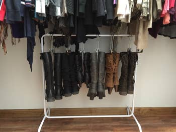 reviewer photo of boot rack 