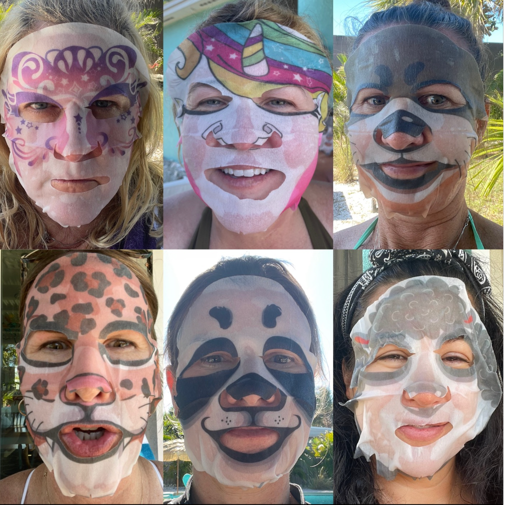 Reviewers in animal face masks 