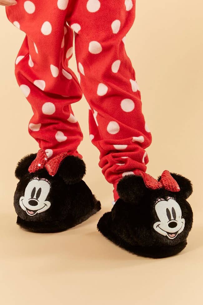 plush minnie mouse slippers for kids