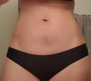 reviewer wearing the underwear successful achromatic