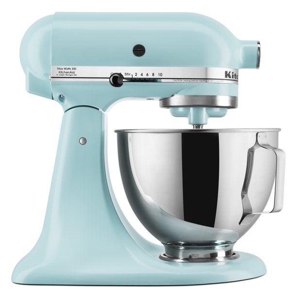 A KitchenAid stand mixer
