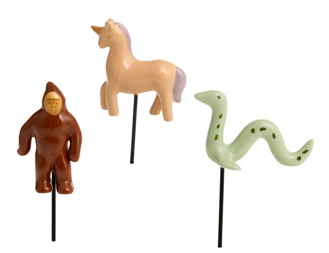 big foot, unicorn, and nessie works stakes