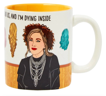 the front of the moira rose mug