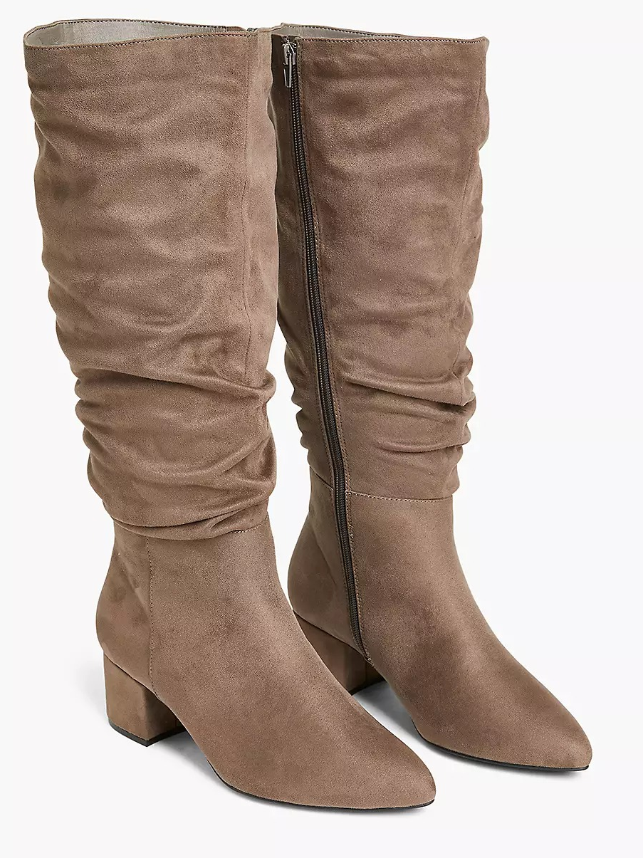 riley 110 suede slouch bootie